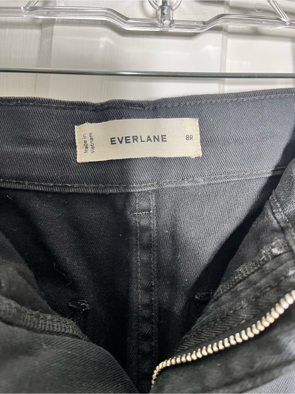 Everlane The Utility Barrel Pant Black 8R Organic Cotton Cropped Barrel Jeans - Picture 5 of 7